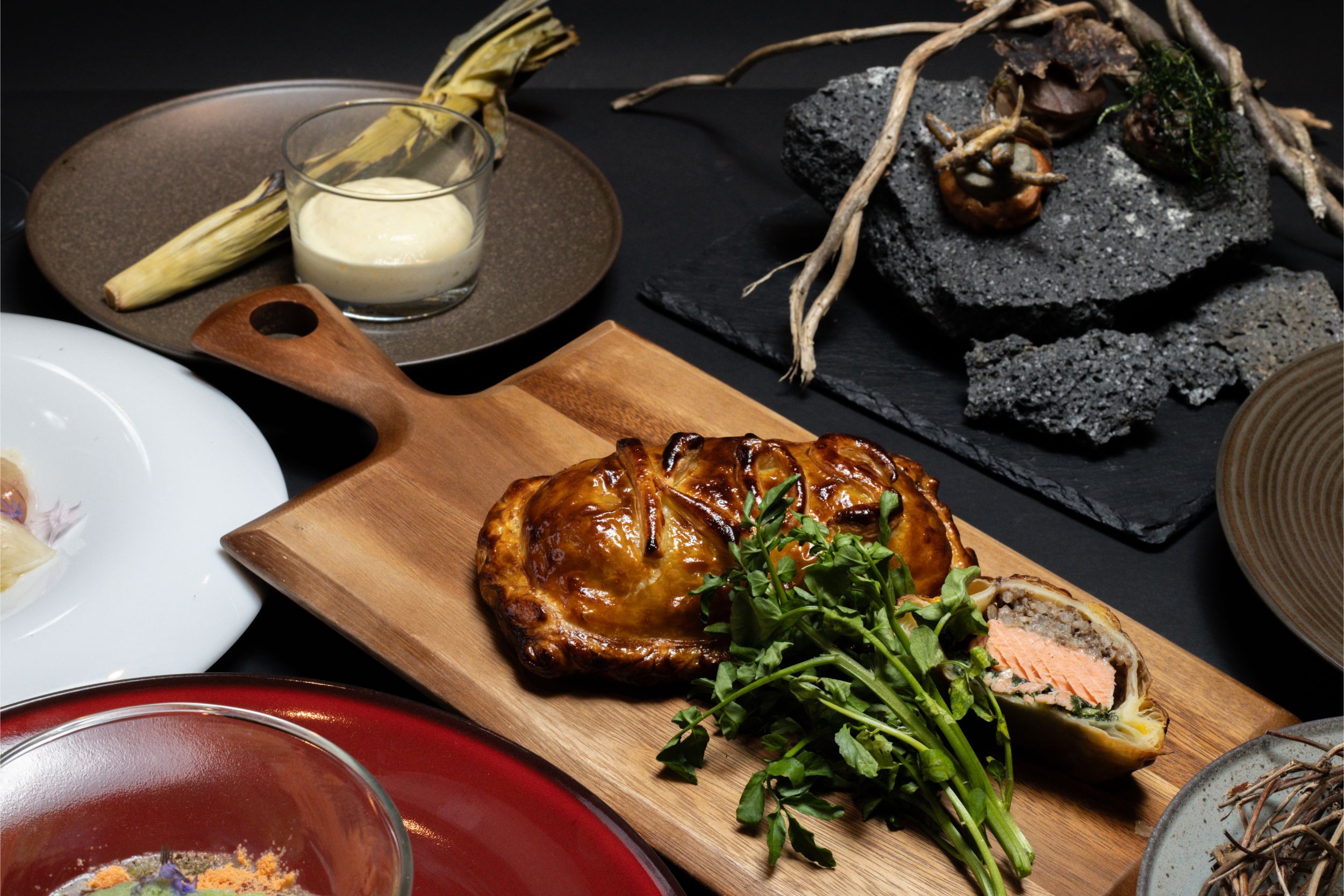 A Full Wood-Fired Course from Mt. Fuji's Foothills